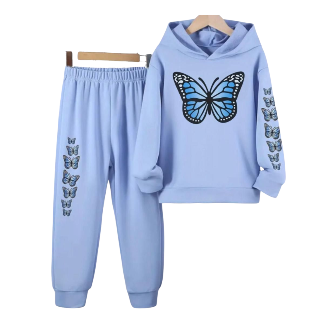 Image of BUTTERFLY FLEECE HOODIE PAIR